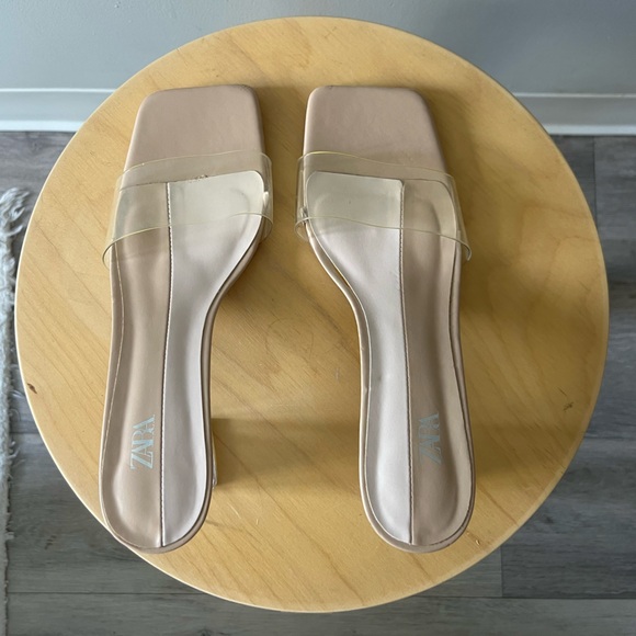 ZARA - VINYL TRANSPARENT HEEL SANDAL - Picture 6 of 6